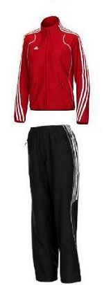 D�msk� tepl�kov� souprava Adidas  �erno�erven� - klikn�te pro v�t�� n�hled